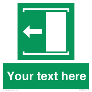 Custom Slide to Open Sign